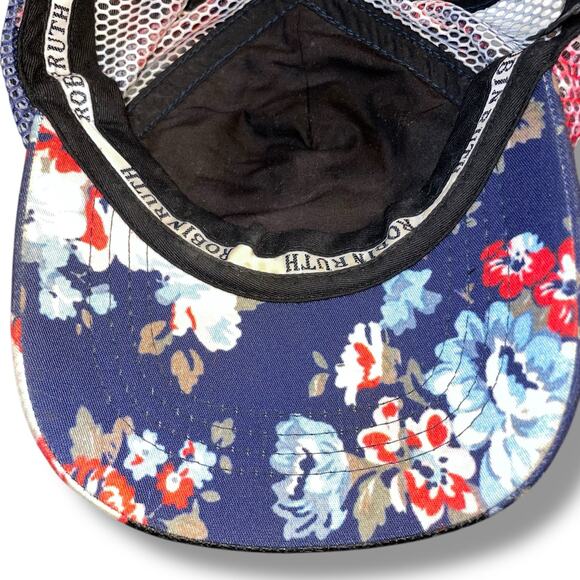 Robin Ruth Colorado Trucker Hat Cap Floral Snapback Mesh Holiday Vacation Blue - Picture 7 of 11